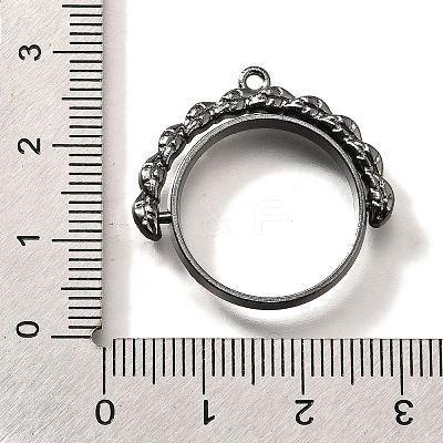 Alloy Open Back Bezel Pendants PALLOY-I223-17B-1