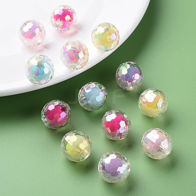 Transparent Acrylic Beads TACR-S152-14B-1