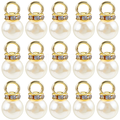 200Pcs ABS Imitation Pearl Pendants FIND-SC0019-99-1