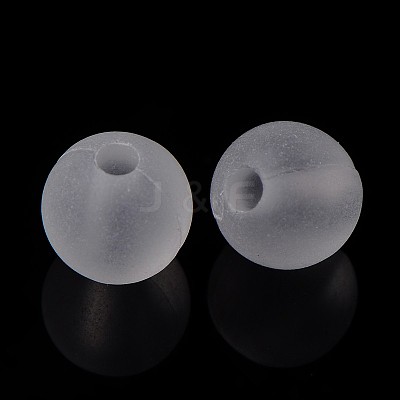 Round Transparent Acrylic Beads PL582-1