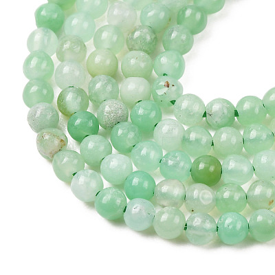 Natural Chrysoprase Beads Strands G-H358-A04-3mm-01-1