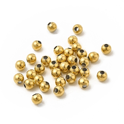 304 Stainless Steel Round Beads STAS-P319-09A-G-1