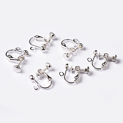 Brass Screw Clip Earring Converter EC143-S-1