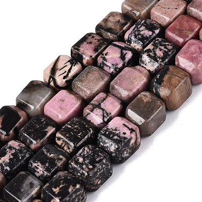 Natural Rhodonite Beads Strands G-Q608-10F-1