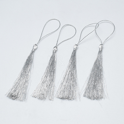 Nylon Tassel Big Pendant Decorations X-OCOR-T007-02-1