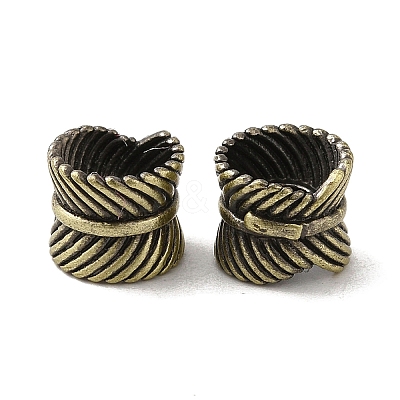 Tibetan Style Rack Plating Brass Bead KK-Q805-06AB-1