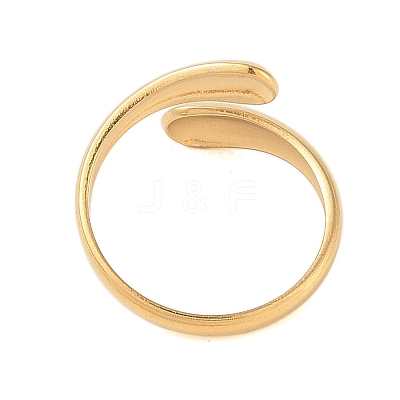 Ion Plating(IP) 304 Stainless Steel Open Cuff Ring for Women STAS-S125-12G-1