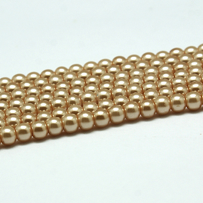 Eco-Friendly  Dyed Glass Pearl Round Bead Strands X-HY-A002-8mm-RB019-1