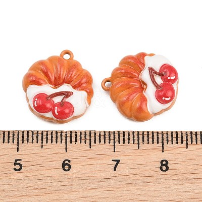 Baking Paint Zinc Alloy Pendants AL-CBA032C-03E-1