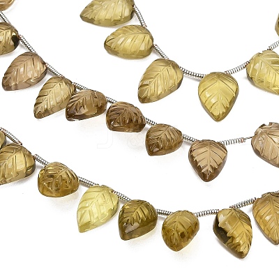 Natural Smoky Quartz Carved Beads Strands GG-CBA0C95-E07-1