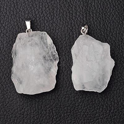 Natural Quartz Crystal Pendants G-G884-A02-1