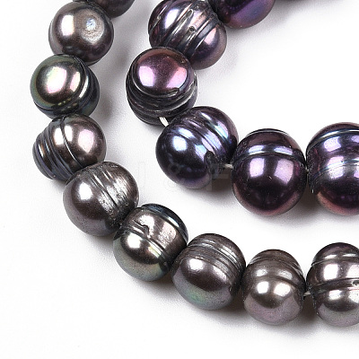 Natural Cultured Freshwater Pearl Beads Strands PEAR-N013-08D-1