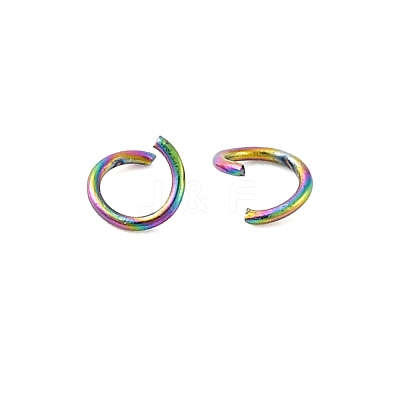 Ion Plating(IP) 304 Stainless Steel Open Jump Rings STAS-N098-062C-01-1