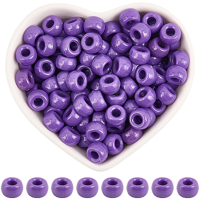 800Pcs Opaque Plastic Beads KY-SP0001-47D-1