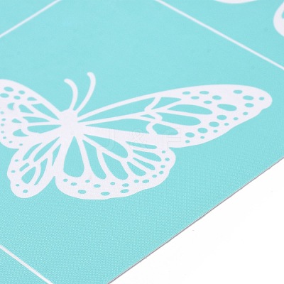 2Pcs Self-Adhesive Silk Screen Printing Stencil DIY-OC0008-013-1