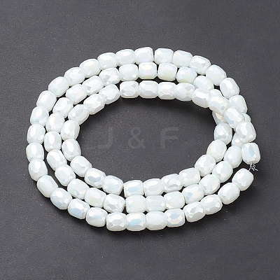 Electroplate Glass Beads Strands EGLA-K015-08I-1