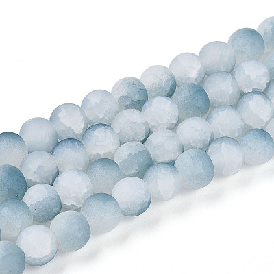 Crackle Glass Beads X1-GLAA-N009-8mm-06-1