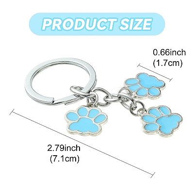 Alloy Enamel Keychains KEYC-YW00010-01-1