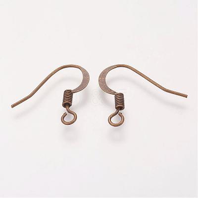 Brass French Earring Hooks KK-Q366-AB-NF-1
