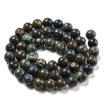 Natural Chrysocolla Beads Strands G-A219-A04-03-1