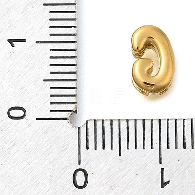 Ion Plating(IP) 304 Stainless Steel Slide Charms STAS-B075-37G-G-1