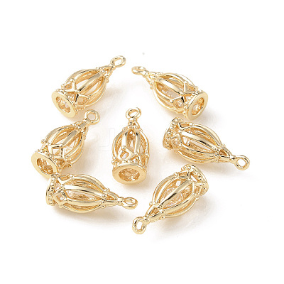 Brass Cubic Zirconia Pendants KK-G462-17KCG-1