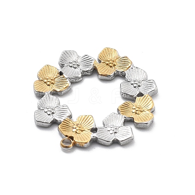 304 Stainless Steel Pendants STAS-R155-045GP-02-1