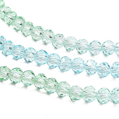 Transparent Painted Glass Beads Strands X1-DGLA-A034-T4mm-A16-1