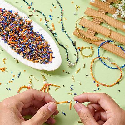 100G Electroplate Glass Seed Beads GLAA-SZ0002-18D-1