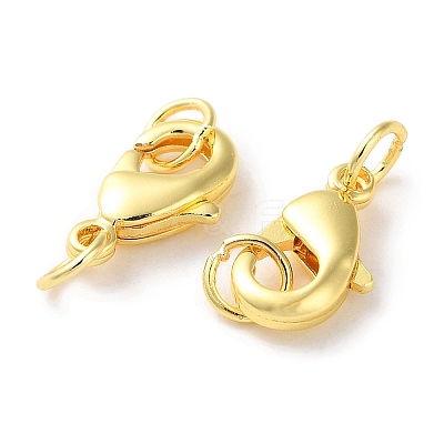 Rack Plating Brass Lobster Claw Clasps KK-F090-26G-02-1