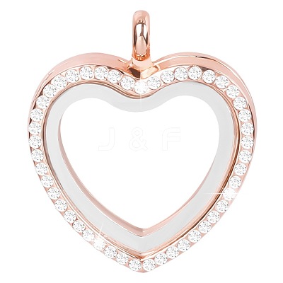 Alloy & Glass Floating Locket Pendants PW23032039666-1