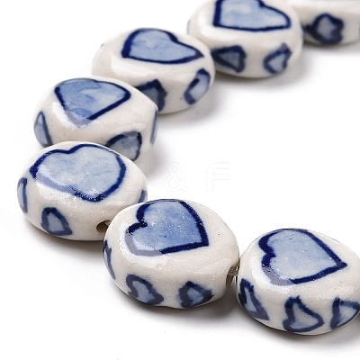 Handmade Porcelain Beads Strands PORC-M538-04-1