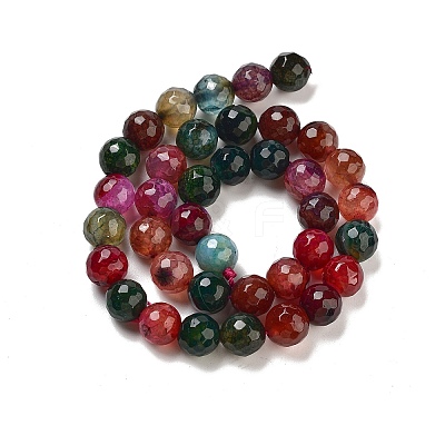 Natural Agate Beads Strands G-G703-10mm-M-1