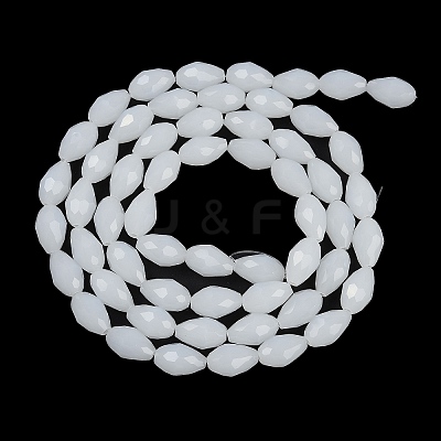 Electroplate Imitation Jade Glass Beads Strands EGLA-N013-J4mm-D03-1