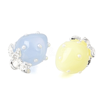 Transparent Resin Pendants RE-CBA7395-01S-1