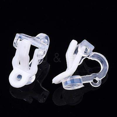 Plastic Clip-on Earring Findings X-FIND-Q001-02A-1