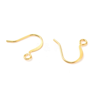 Brass Earring Hooks KK-F824-012G-1