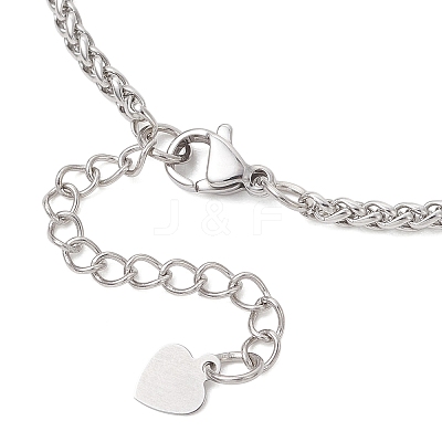 304 Stainless Steel Wheat Chain Bracelet Making AJEW-JB01473-1