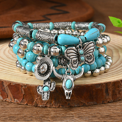 Alloy Charm Bracelets FS-WG7CD54-01-1