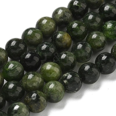 Natural Green Diopside Beads Strands G-K382-B01-01-1
