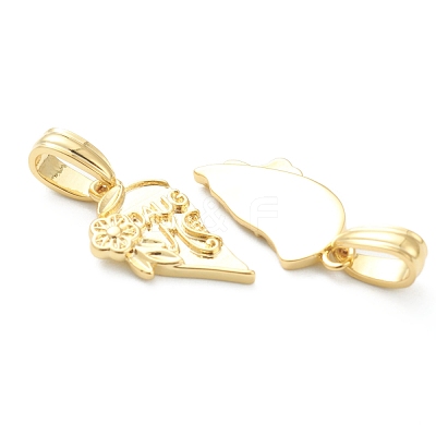 Brass Pendants KK-E790-05G-1