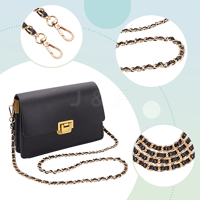 3Pcs 3 Style PU Leather Bag Handles PURS-WR0001-27C-1