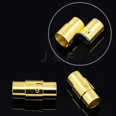Brass Locking Tube Magnetic Clasps MC076-M-1