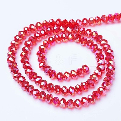 Electroplate Glass Beads Strands EGLA-A034-T8mm-B06-1