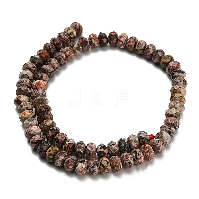 Natural Leopard Skin Jasper Beads Strands G-Z111-A23-1