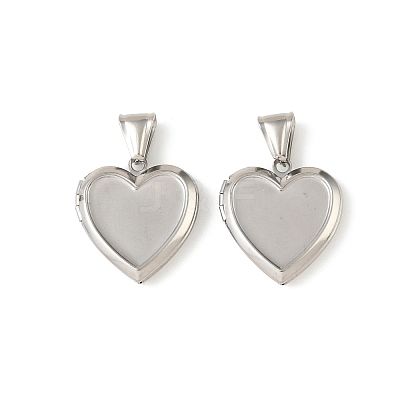 316 Stainless Steel Locket Pendants STAS-K321-26P-1