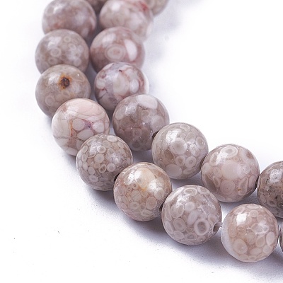 Natural Maifanite/Maifan Stone Beads Strands G-L500-03A-6mm-1