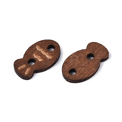 Fish Wood Buttons BUTT-T013-15A-1