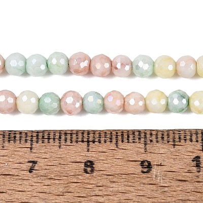Anti-Tarnish Electroplate Glass Beads Strands EGLA-N027-02A-02-1