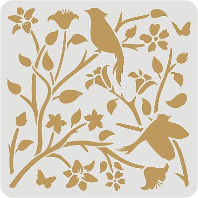 Large Plastic Reusable Drawing Painting Stencils Templates DIY-WH0172-713-1